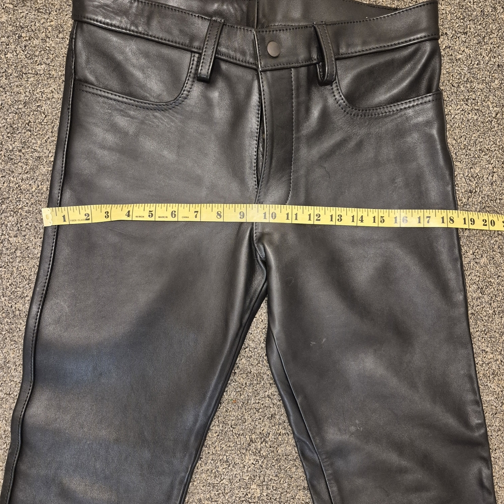Discounted !Rob Amsterdam  "DUSCOUNTED" Men's Black Leather Pants - Picture 2 of 16